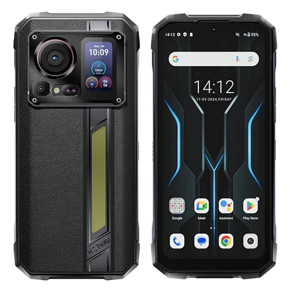 Telefon mobil HOTWAV Hyper 7 Pro, Negru, 5G, 6.6" 2.4K 120Hz, 36GB RAM (16GB+20GB extensibili), 256GB ROM, 200MP+24MP Night Vision, Android 14, MediaTek Dimensity 7050, 10800mAh, NFC, Dual SIM