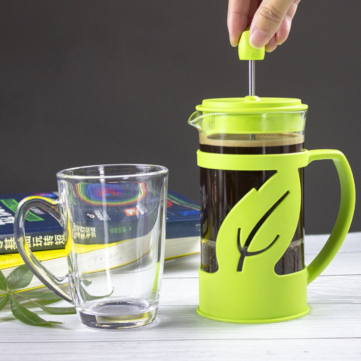 Mini aparat de cafea French Press, presa de cafea de 12 oz, cadouri pentru iubitorii de cafea, cafea de dimineata, aparat de cafea cu filtru din otel inoxidabil, 350 ml