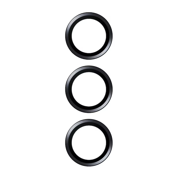 Set Folie Protectie Camera Samsung S26, Sticla Securizata, Anti-Zgarieturi, Ultra Clear, Set Protectie Lentile, Negru