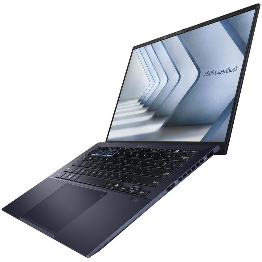 Laptop ASUS ExpertBook B9 OLED B9403CVAR cu procesor Intel® Core™ 7 150U pana la 5.4GHz, 14'', OLED, WQXGA+, 32GB RAM LPDDR5X, 2TB SSD, Intel® Graphics, Windows 11 Pro, Star Black