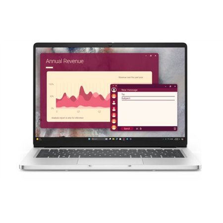 Laptop Dell Pro 14 PC14250, 14 inch 1920 x 1200, Intel 255U 12 C / 14 T, 2.4 GHz - 5.2 GHz, 12 MB cache, 32 GB DDR5, 512 GB SSD, Intel Graphics, Windows 11 Pro