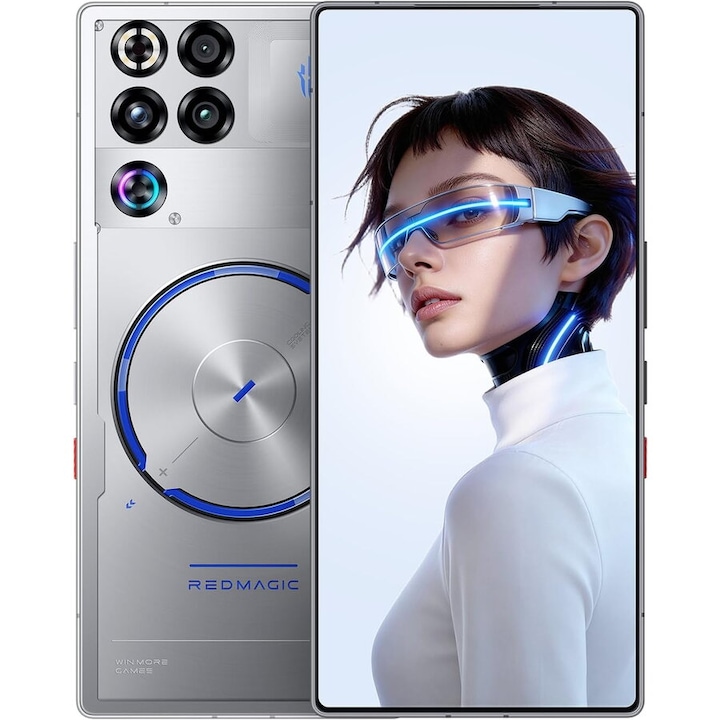 Telefon mobil Nubia Redmagic 11S Pro 144Hz Gaming, 16GB RAM, 512GB ROM, Snapdragon 8 Elite Gen 5 Leading, 6.85" AMOLED Full Screen, Dual-Sim, Subzero