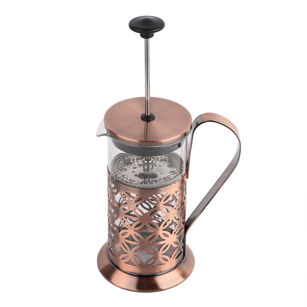 Cafetiera oala cafea 350ml inox presare manuala argintiu