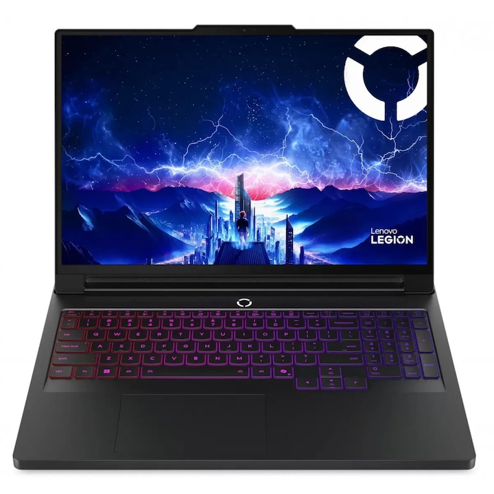 Laptop Gaming Lenovo Legion Pro 7 16IAX10H, Intel Core Ultra 9 275HX, 16 inch WQXGA, 64GB RAM, 2TB SSD, nVidia RTX 5090 24GB, Free DOS, Negru