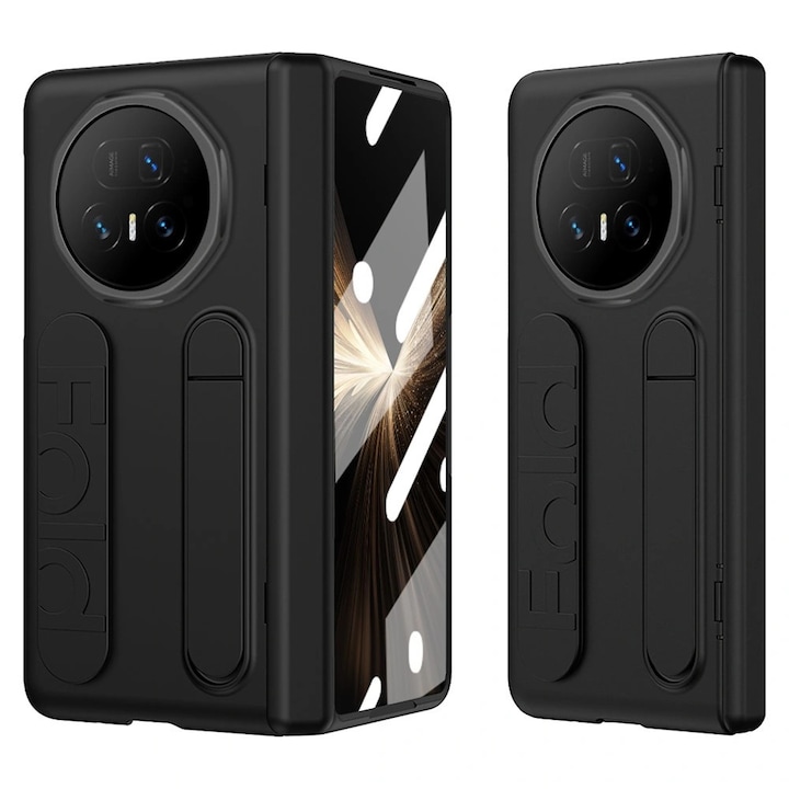 Husa telefon XGSM Honor Magic V5 5G, negru, cu maner si suport, sticla securizata, 3D