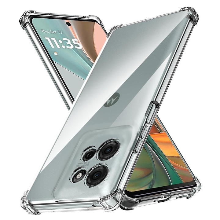Husa pentru Motorola Moto G17 / G17 Power Slim Anti-Shock 1.5mm reinforced 4 corners, transparenta