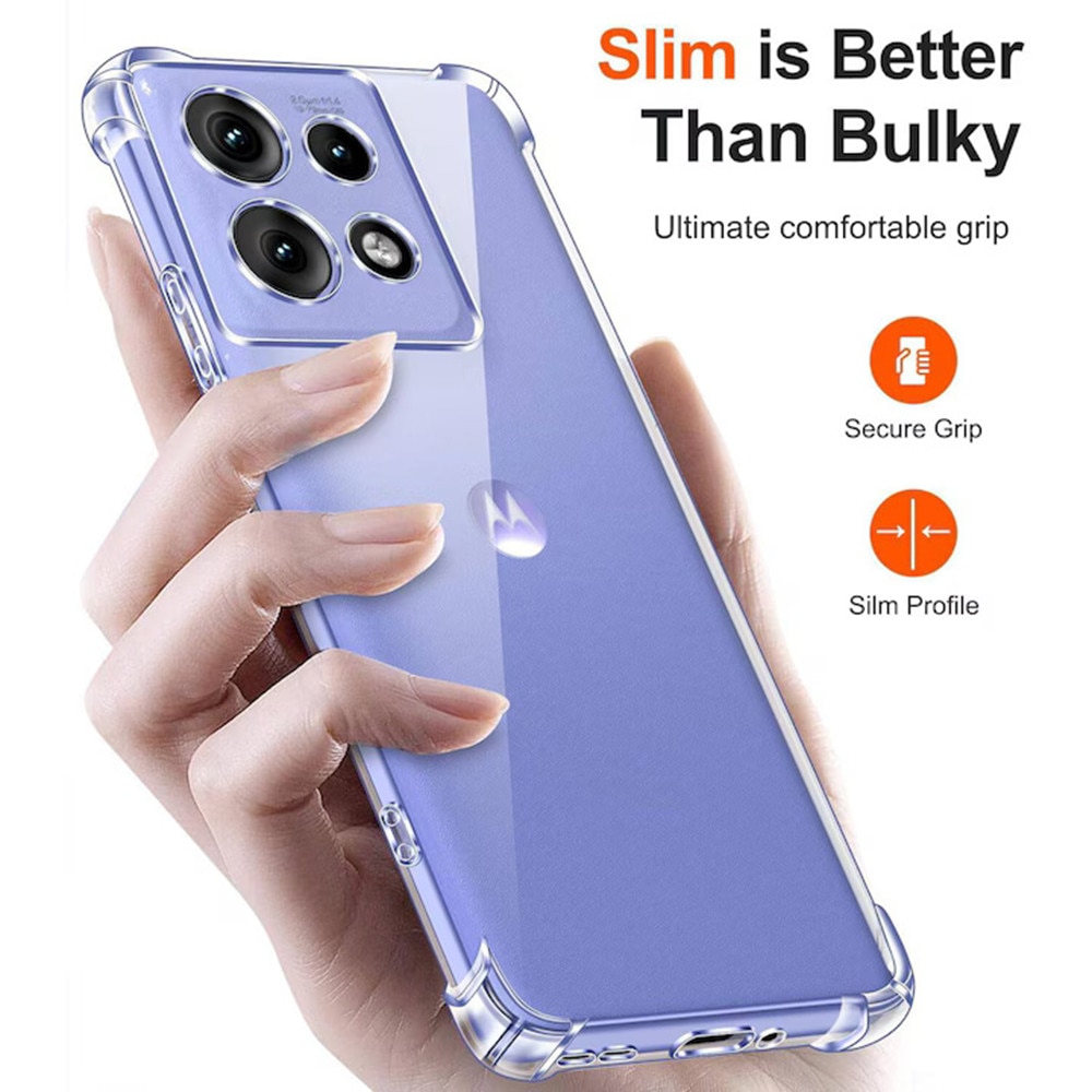 Husa pentru Motorola Moto G17 / G17 Power Slim Anti-Shock 1.5mm reinforced 4 corners, transparenta