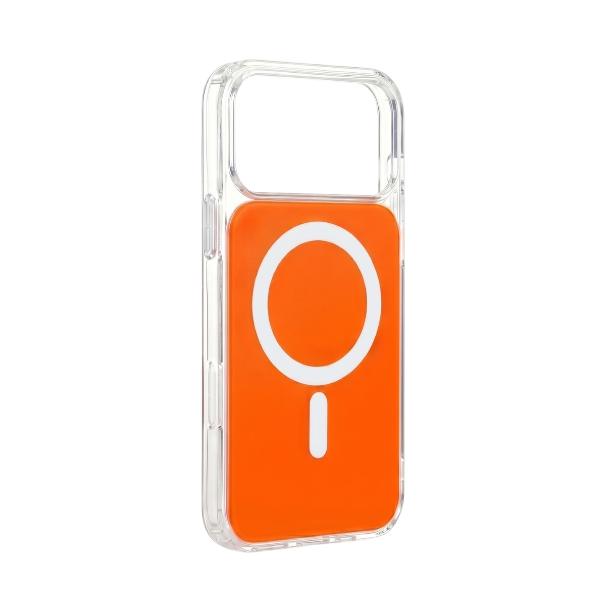 Husa pentru iPhone 17 PRO MAX Portocalie, HEYBINGO®, design slim, MagSafe, Anti-Soc, Anti Zgarieturi, Clear Fusion Mag Cover