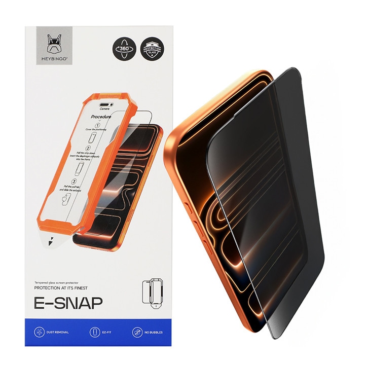 Folie Sticla Privacy pentru Samsung Galaxy S25, HEYBINGO®, E-SNAP, din Sticla Securizata Duritate 9H, Cu Kit de Aplicare Instanta si Functie Automata de Indepartare a Prafului, Rezistenta la zgarieturi, Protectie Ecran Premium