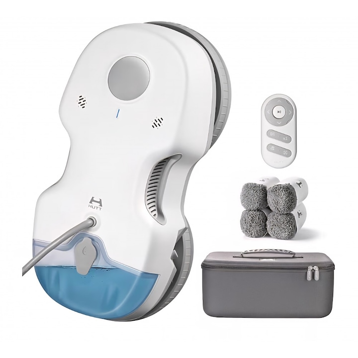Robot pentru curatat geamuri HUTT S7, pulverizare activa, aspiratie 6500 Pa, rezervor 80 ml, cu husa de transport, livrare 8-9 zile