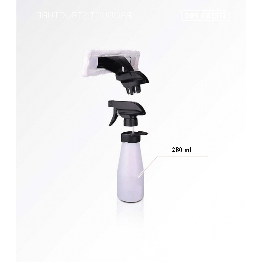 Aspirator geamuri cu acumulator Li-Ion 2000mAh, maner telescopic max 120cm
