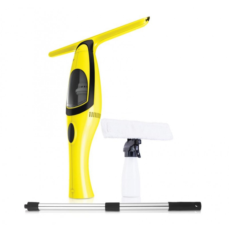 Aspirator geamuri cu acumulator Li-Ion 2000mAh, maner telescopic max 120cm