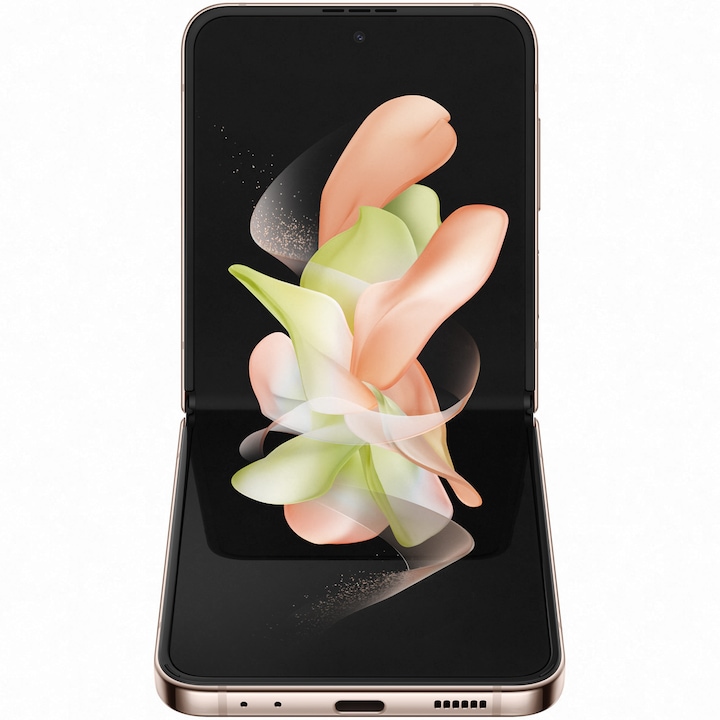 RESIGILAT: Telefon mobil Samsung Galaxy Z Flip4, 8GB RAM, 128GB, 5G, Pink Gold