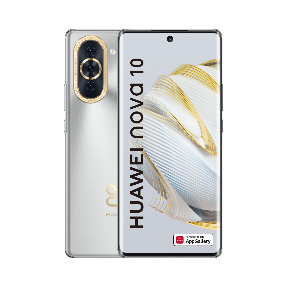 RESIGILAT: Telefon mobil Huawei Nova 10, Dual SIM, 8GB RAM, 128GB, 4G, Starry Silver