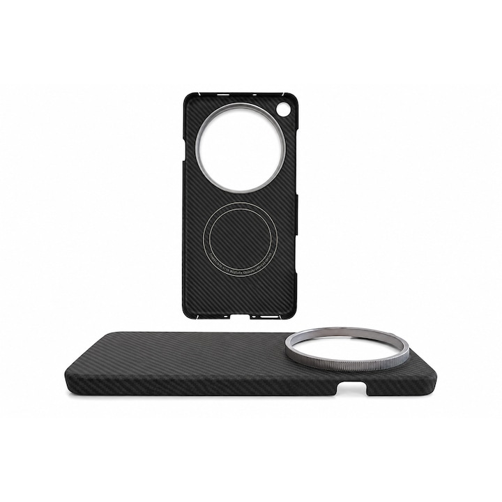 Carcasa protectie Slim pentru OPPO Find X9 Ultra, Tip Kevlar, Negru