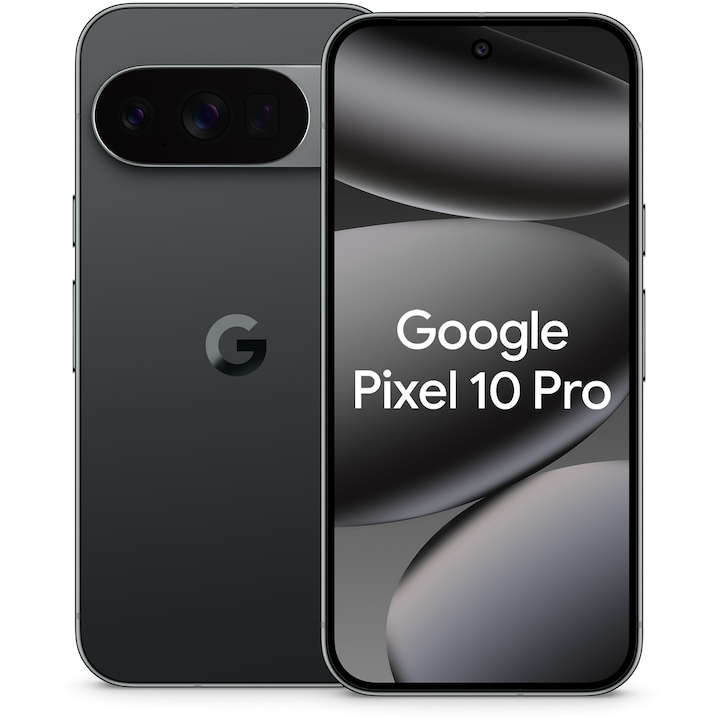 RESIGILAT: Telefon mobil Google Pixel 10 Pro, 1TB, 16GB RAM, 5G, Obsidian