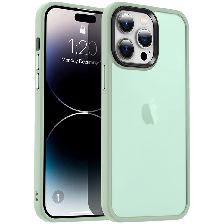 Husa de protectie A+ semitransparenta pentru iPhone 14 Pro Max, vernil