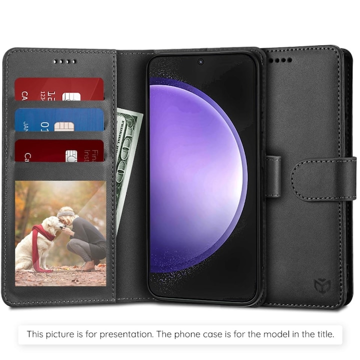 Husa pentru OnePlus Nord 5, SKYDDAR INNOVATION, Diary Book, tip carte cu Portofel Interior, Antisoc, set cu sticker, Negru
