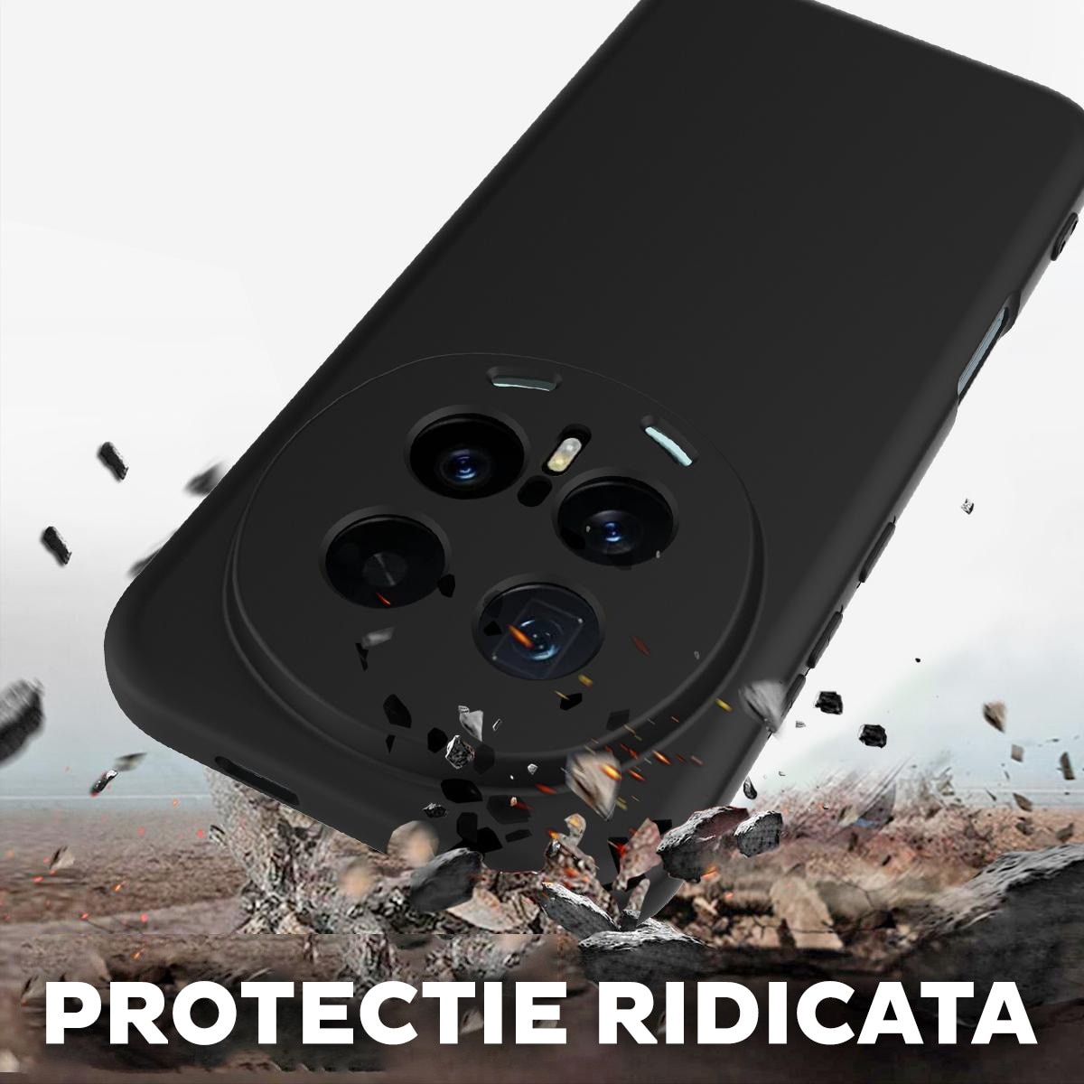 Husa pentru Honor Magic 8 Pro Daden® Silicon SoftFlex, Ultra Slim, Protectie sporita, Interior de microfibra, Mov deschis