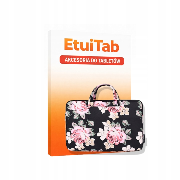 Geanta laptop EtuiTab 15,6", compatibila cu MacBook, Samsung, Asus, HP, culoare neagra