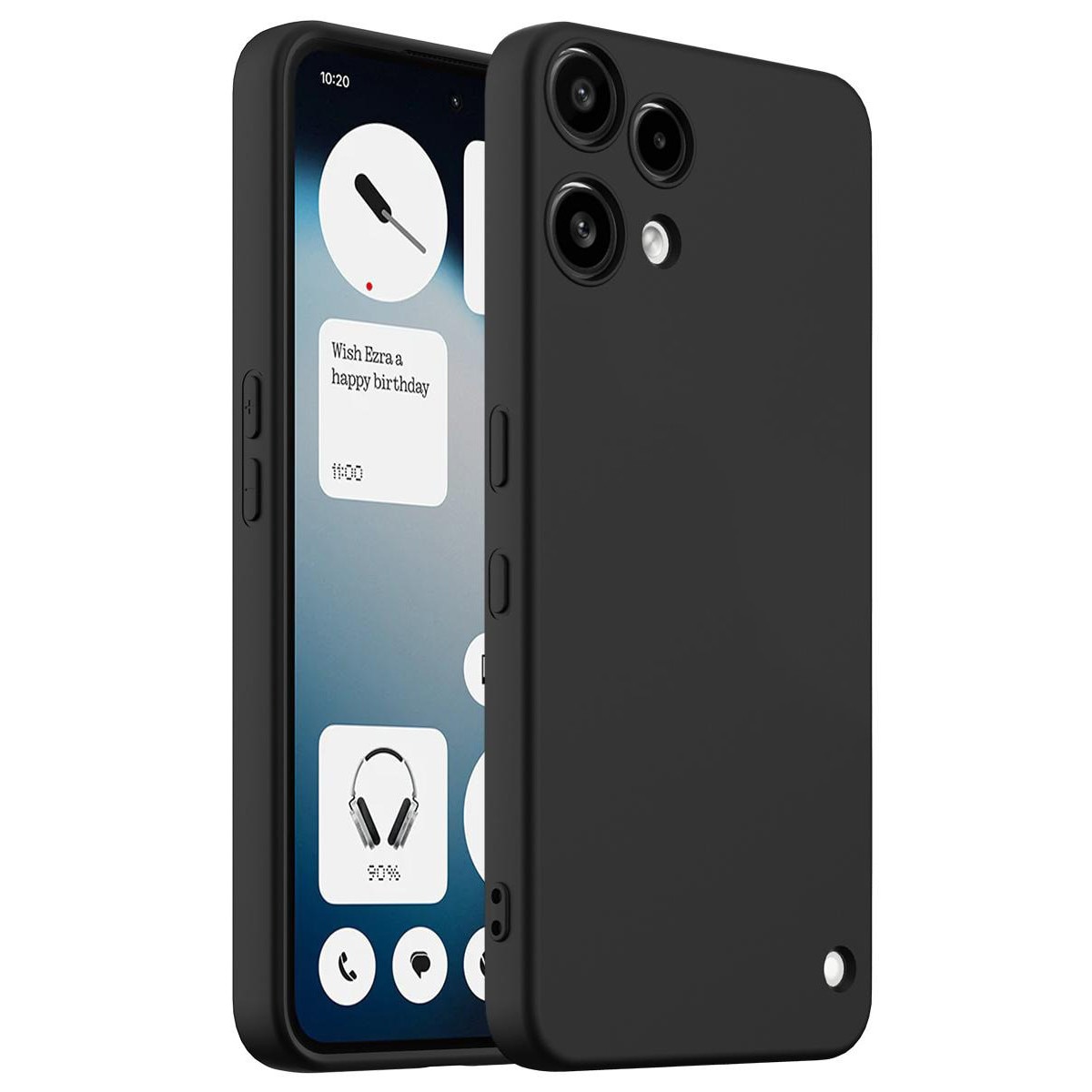 Husa pentru Nothing Phone (3a) Lite Daden® Silicon SoftFlex, Ultra Slim, Protectie sporita, Interior de microfibra, Negru