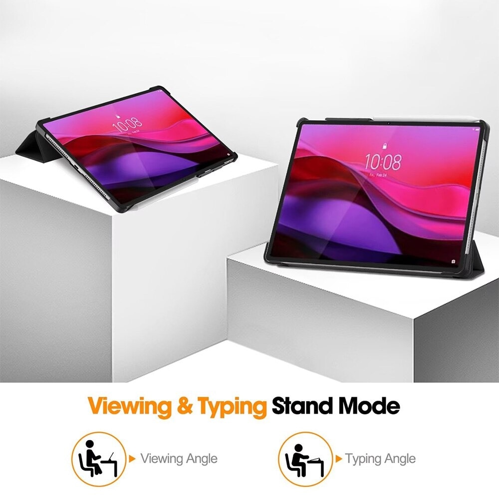Husa pentru Lenovo Yoga Tab Plus 12.7 Lightweight Slim, tip stand, functie sleep/wake-up si inchidere magnetica, protectie 360 - Butterfly