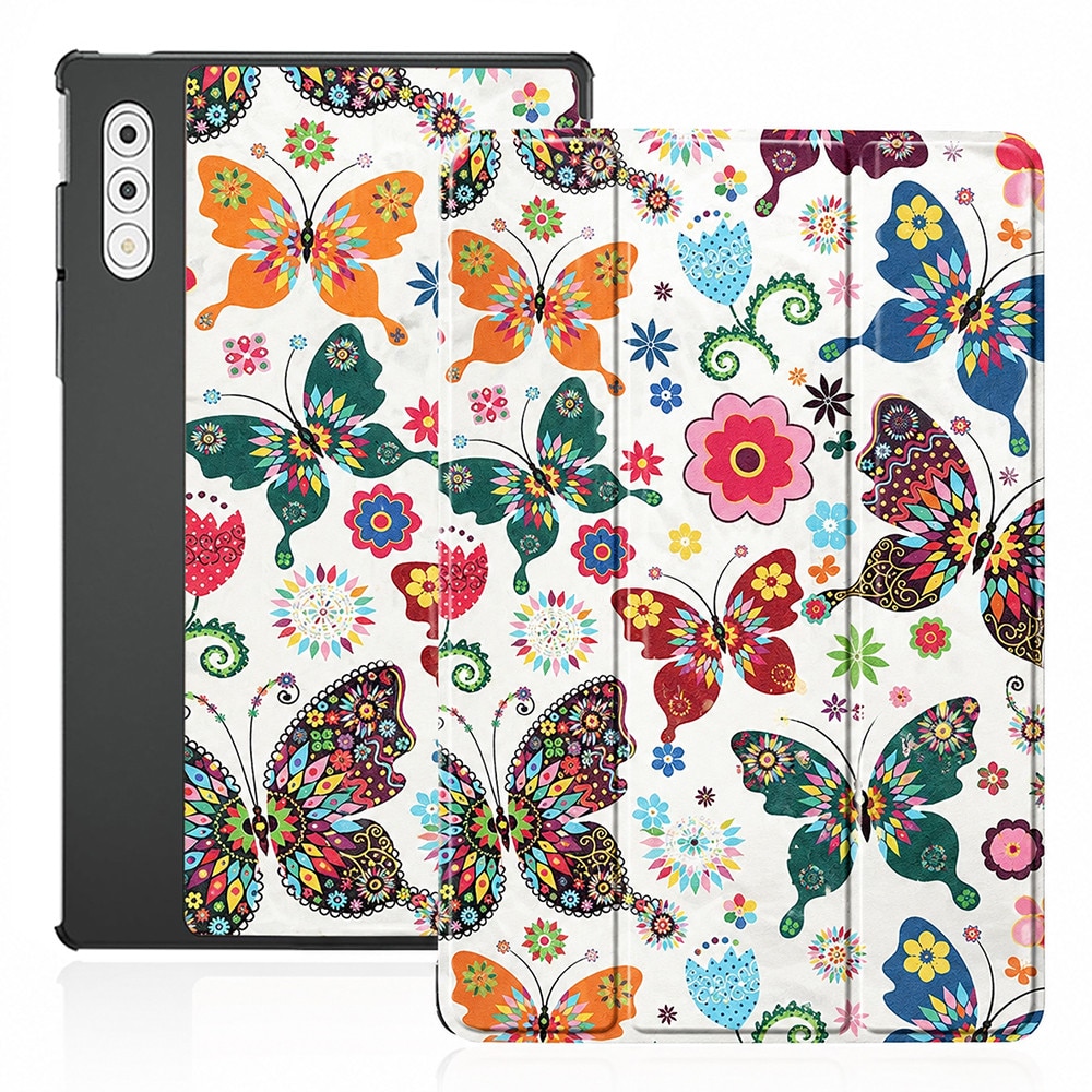 Husa pentru Lenovo Yoga Tab Plus 12.7 Lightweight Slim, tip stand, functie sleep/wake-up si inchidere magnetica, protectie 360 - Butterfly