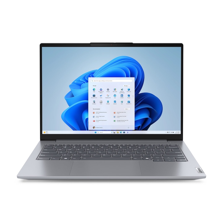 Laptop Lenovo ThinkBook 14 G7 21MV002XPB, 14 inch 1920 x 1200, AMD Ryzen 5 7535HS 6 C / 12 T, 3.3 GHZ - 4.55 GHz, 3 MB 16 MB cache, 12 W, 16 GB DDR5, 512 GB SSD, AMD Radeon Graphics, Windows 11 Pro