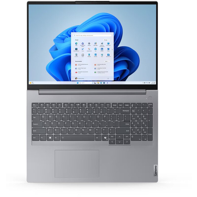 Laptop Lenovo 16'' ThinkBook 16 G7 ARP, WUXGA IPS, Procesor AMD Ryzen™ 7 7735HS (16M Cache, up to 4.75 GHz), 16GB DDR5, 512GB SSD, AMD Radeon 680M, No OS, Arctic Grey