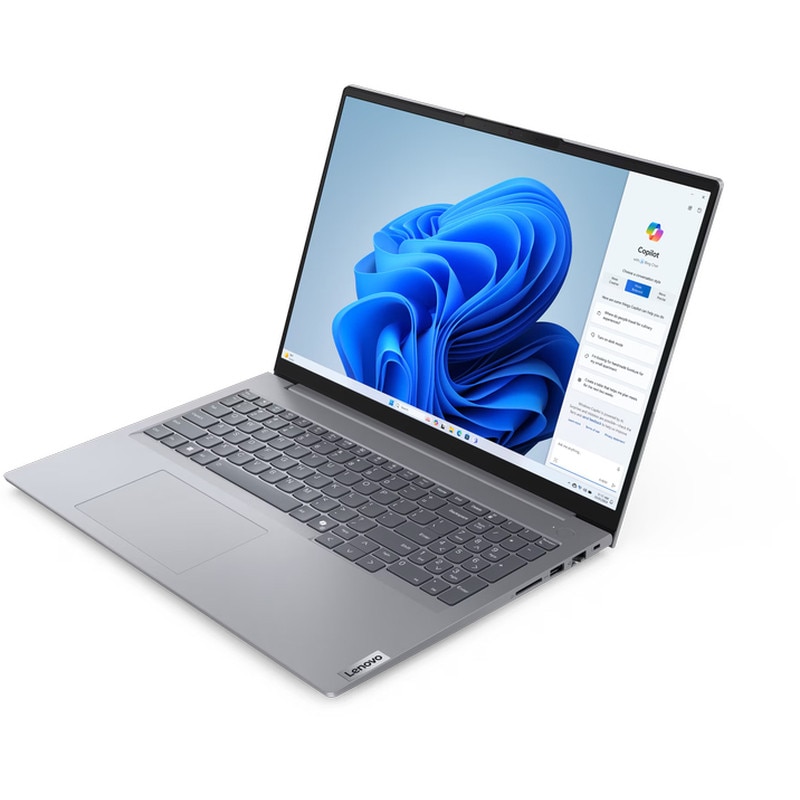 Laptop Lenovo 16'' ThinkBook 16 G7 ARP, WUXGA IPS, Procesor AMD Ryzen™ 7 7735HS (16M Cache, up to 4.75 GHz), 16GB DDR5, 512GB SSD, AMD Radeon 680M, No OS, Arctic Grey