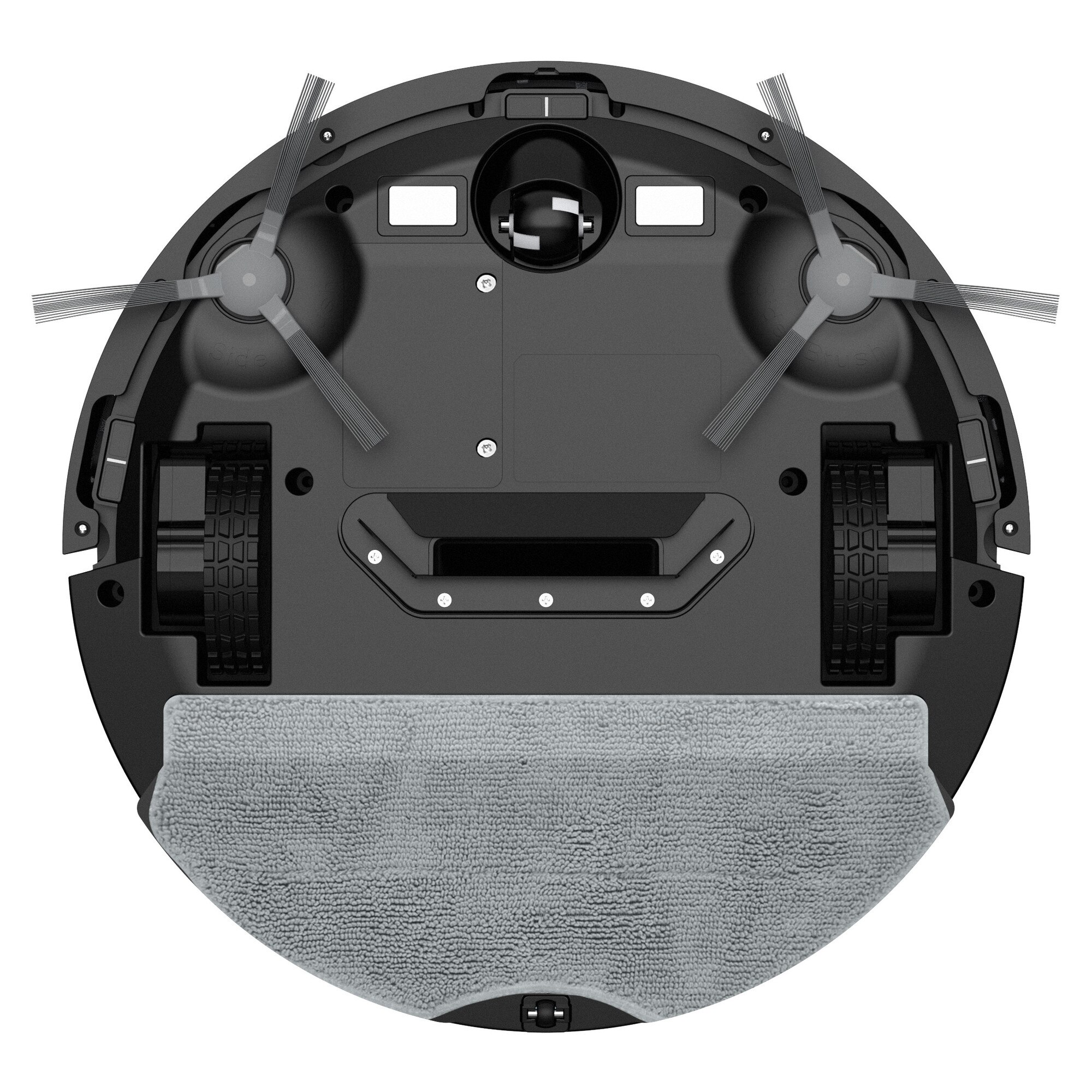 Aspirator robot Liectroux N7S-U 2 in 1, Aspirare si Spalare, 4000 Pa, Navigatie Giroscopica cu Harta 2D, Wi-Fi Tuya, Alexa si Google Assistant, Baterie 4400 mAh, Rezervor Apa Electric, Filtru HEPA, Negru