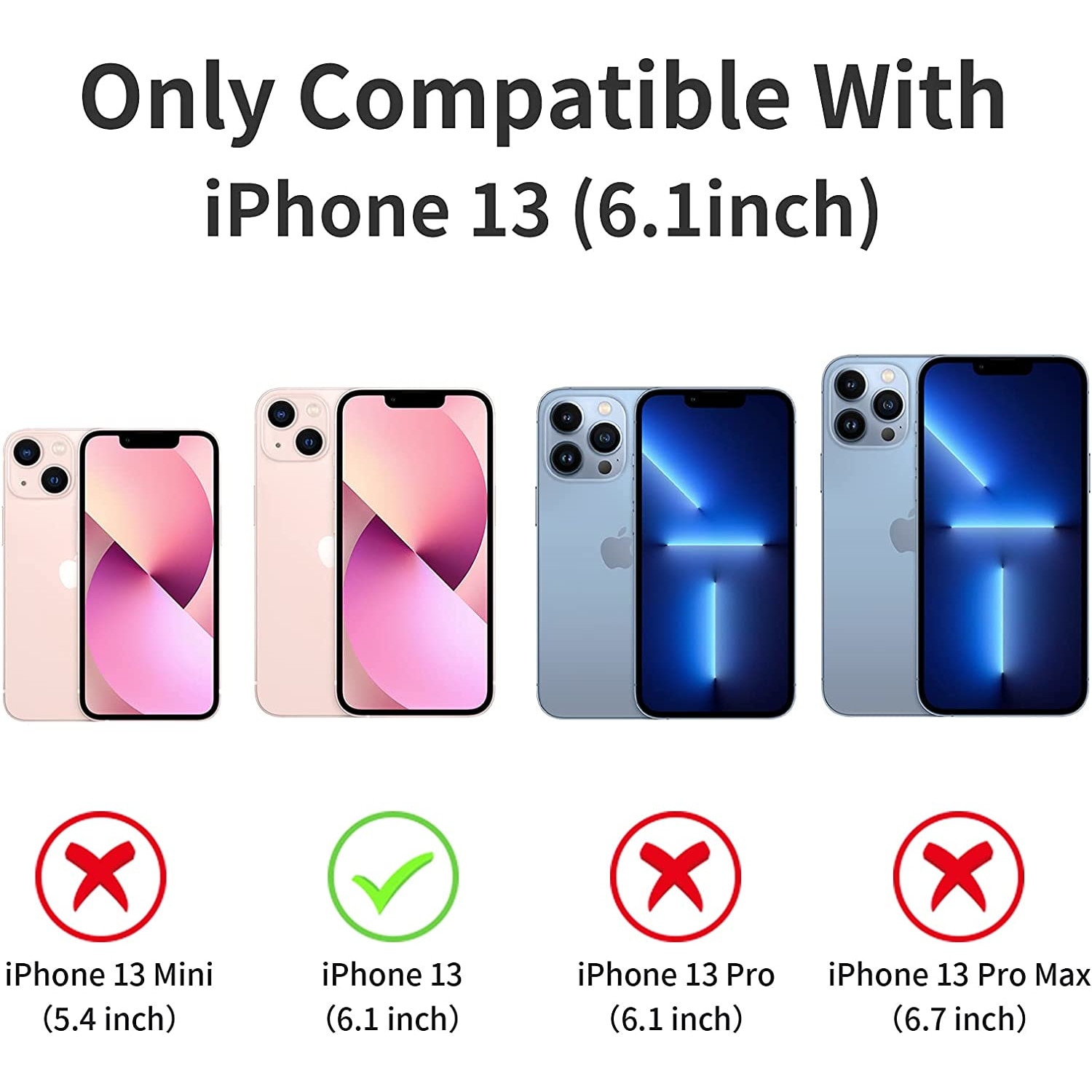 Set husa cu folie protectie, Silicon, Compatibil cu iPhone 13, Bleumarin