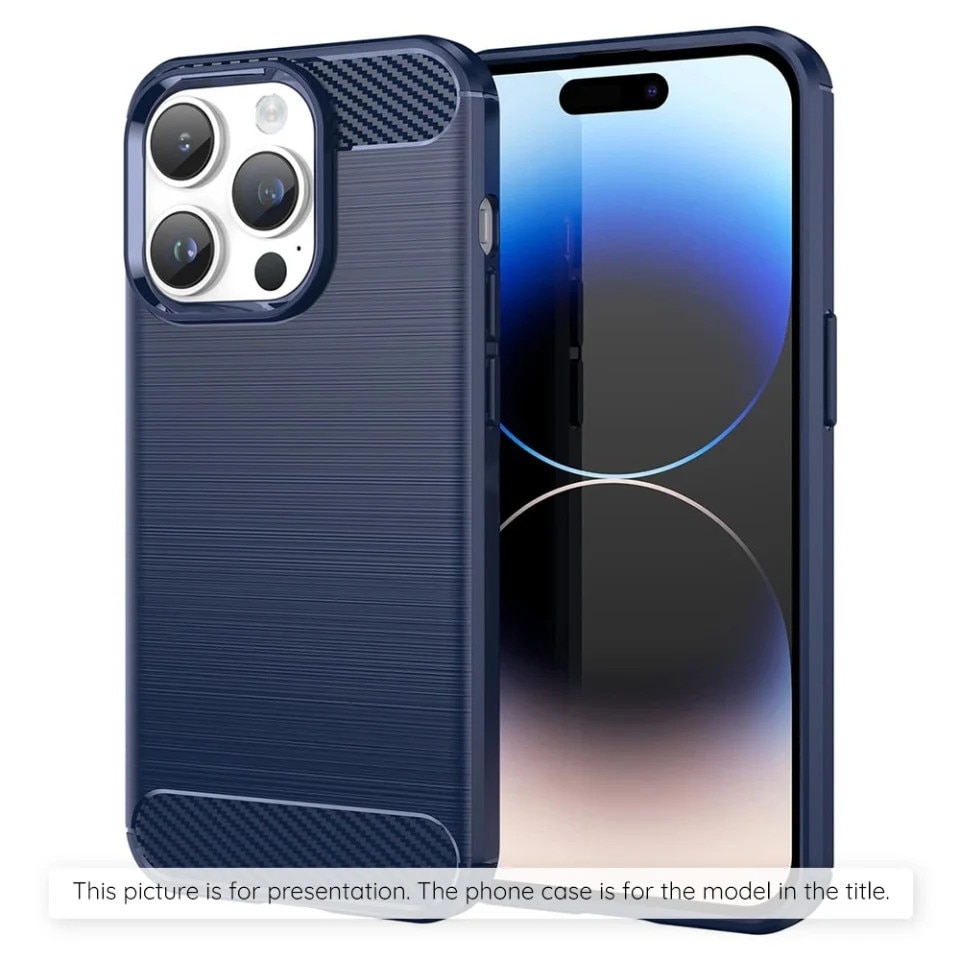 Husa pentru Honor Magic8 Pro, SKYDDAR INNOVATION, Carbon Silicone, din Silicon Slim, cu textura Fibra Carbon, set cu sticker, Albastru