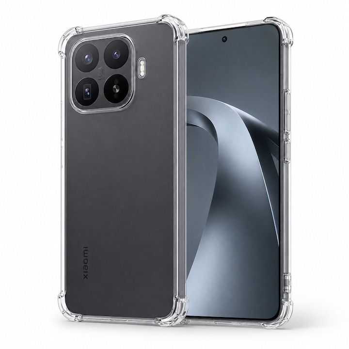 Husa pentru Xiaomi 17T Pro, TPU, Anti-soc, ProtectieCamera, Transparent