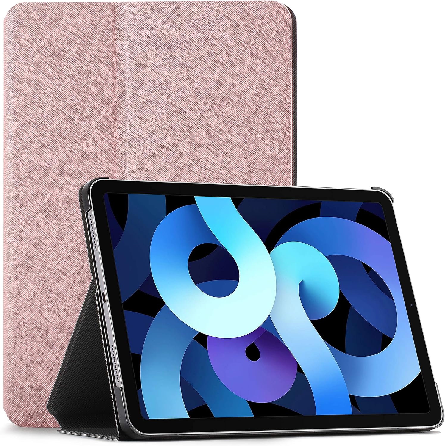 Husa tableta, roz, pliabila, 24.76x17.85x0.61cm, pentru iPad Air 4/5 generatie