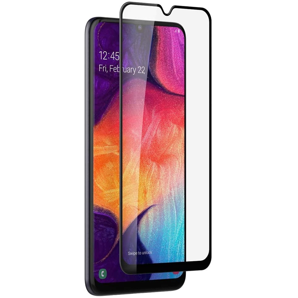 Folie protectie din sticla compatibila cu Samsung Galaxy A13 4G, cu lipici pe tot ecranul (Full Glue), acopera tot ecranul (Case Friendly), PlanetPhone