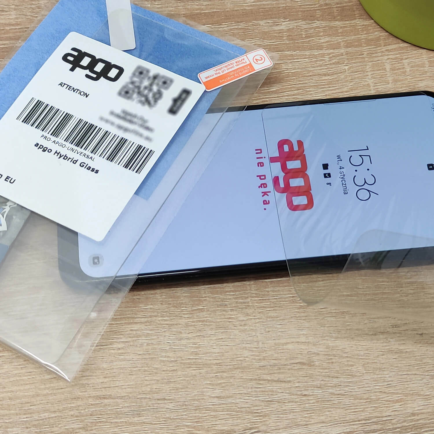 Sticla de protectie apgo pentru Xiaomi Redmi 15 5G – sticla hibrida, securizata pentru display, lucioasa, flexible Hybrid Glass, full glue