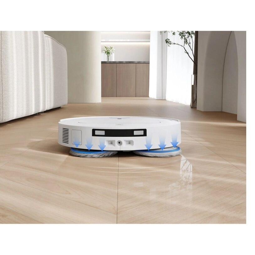 Aspirator robot Ecovacs DEEBOT T50 OMNI G3, 25000Pa, 75 W, Recipient praf 0.26 L, TruEdge 2.0, OZMO Turbo, Atuonomie 198 minute, Rezervor 70 ml, Evitare obstacole cu AI Alb