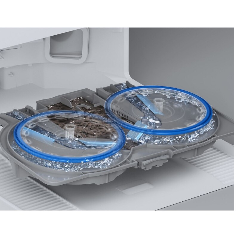 Aspirator robot Ecovacs DEEBOT T50 OMNI G3, 25000Pa, 75 W, Recipient praf 0.26 L, TruEdge 2.0, OZMO Turbo, Atuonomie 198 minute, Rezervor 70 ml, Evitare obstacole cu AI Alb