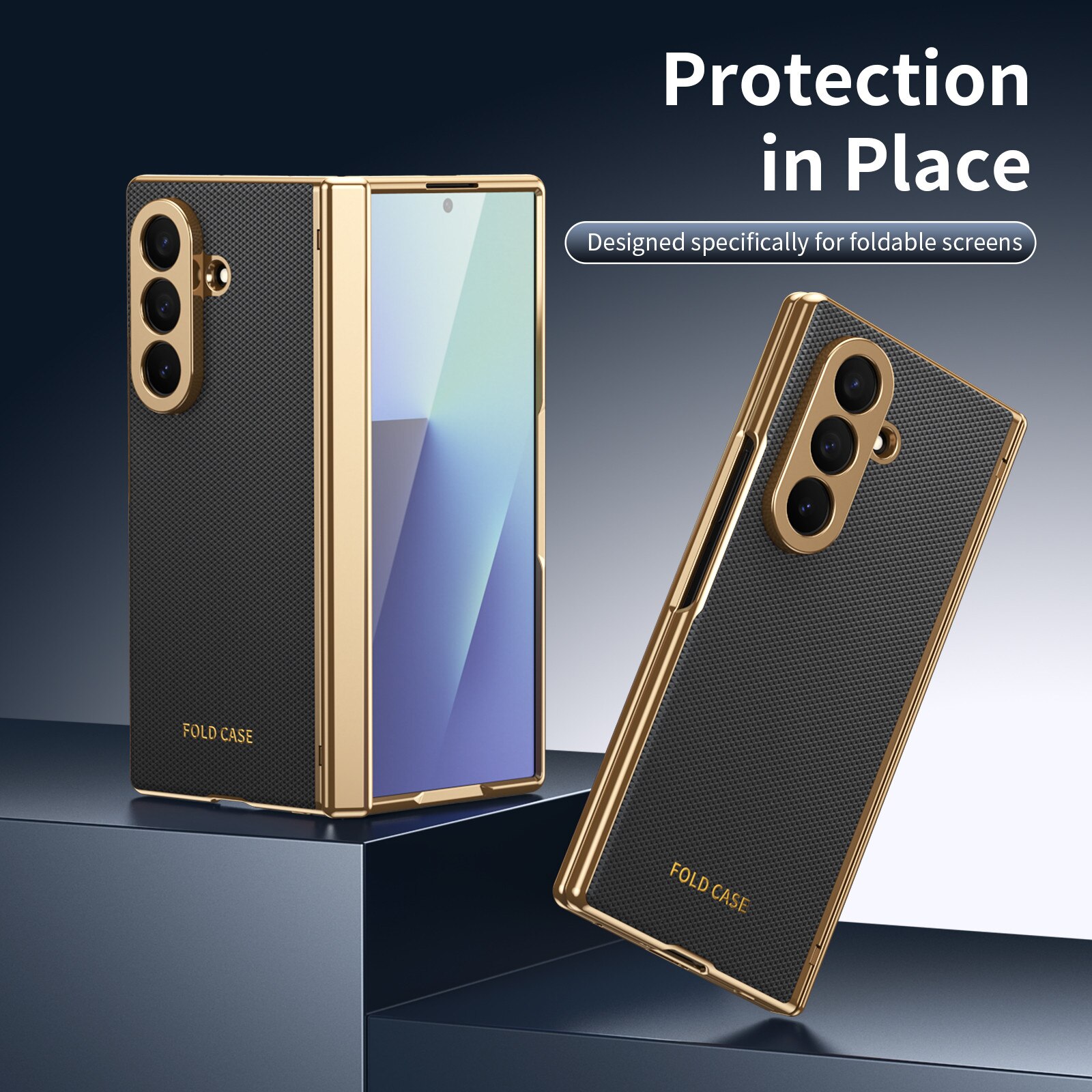 Husa pentru Samsung Galaxy Z Fold8 Ultra, Protectie Balama, Sticla Ecran Integrata, Negru