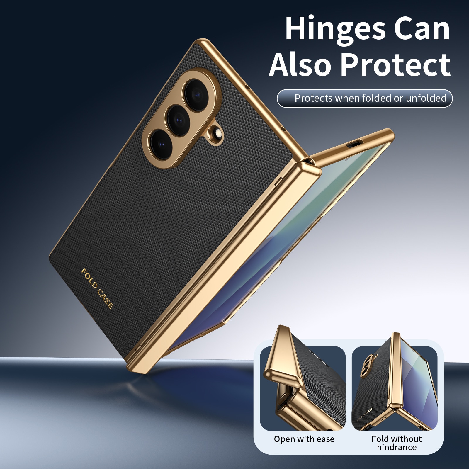 Husa pentru Samsung Galaxy Z Fold8 Ultra, Protectie Balama, Sticla Ecran Integrata, Negru