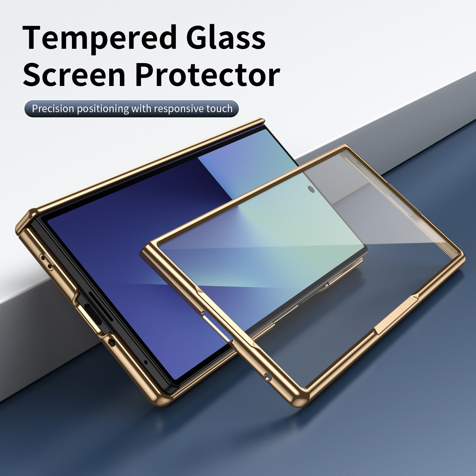Husa pentru Samsung Galaxy Z Fold8 Ultra, Protectie Balama, Sticla Ecran Integrata, Negru