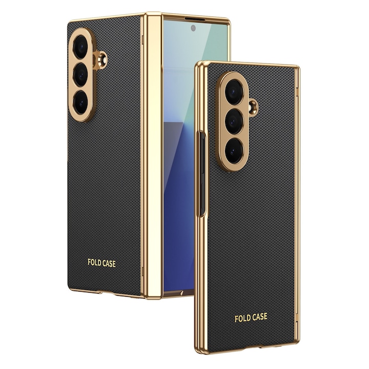 Husa pentru Samsung Galaxy Z Fold8 Ultra, Protectie Balama, Sticla Ecran Integrata, Negru