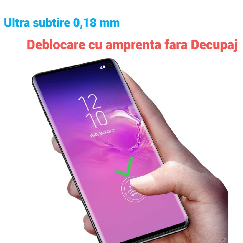 Folie Protectie 0,18 mm Fingerprint Unlock pentru Samsung Note 20