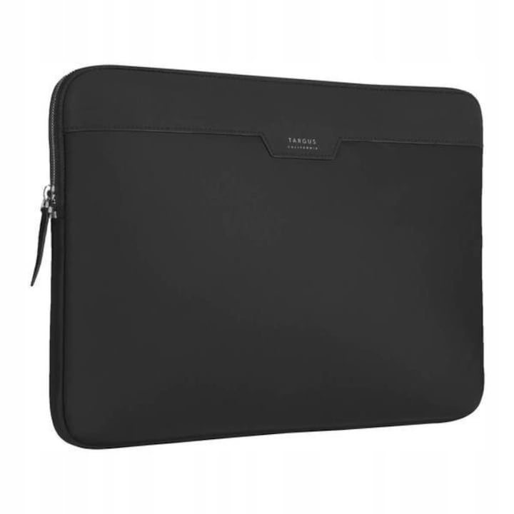 Etui pentru laptop Targus Newport Sleeve, cu fermoar, interior captusit moale, din nylon rezistent la apa, negru, 11-12'', 330x240x27 mm, 1 buc