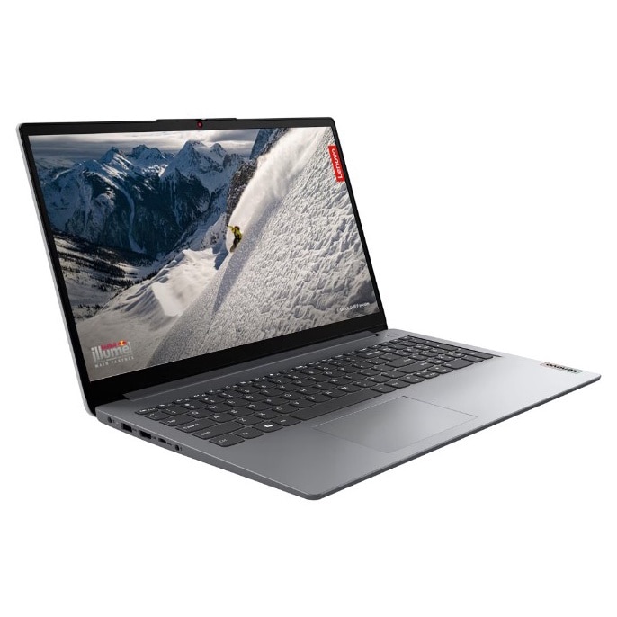 Laptop LENOVO IdeaPad 1 15AMN7, AMD Ryzen 3 7320U pana la 4.1 GHz, 15.6" HD, 16 GB RAM DDR5, SSD 256 GB, AMD Radeon 610M Graphics, Windows 11 Pro, Cloud Grey