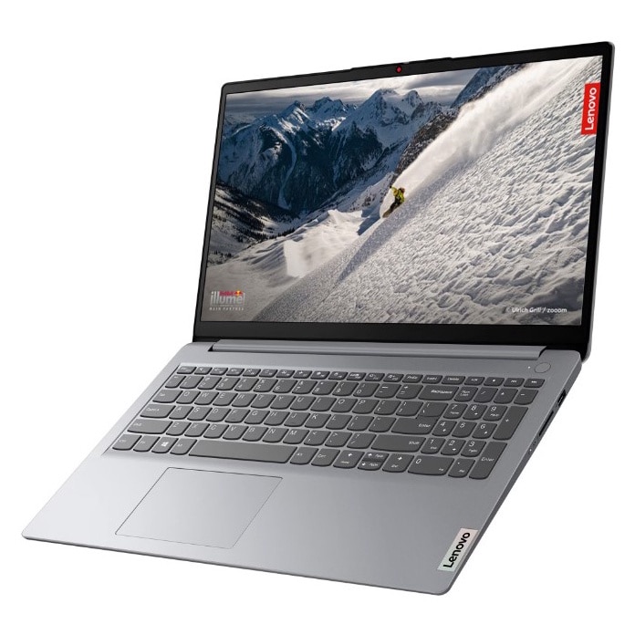 Laptop LENOVO IdeaPad 1 15AMN7, AMD Ryzen 3 7320U pana la 4.1 GHz, 15.6" HD, 16 GB RAM DDR5, SSD 256 GB, AMD Radeon 610M Graphics, Windows 11 Pro, Cloud Grey