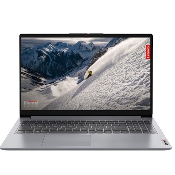 Laptop LENOVO IdeaPad 1 15AMN7, AMD Ryzen 3 7320U pana la 4.1 GHz, 15.6" HD, 16 GB RAM DDR5, SSD 1 TB, AMD Radeon 610M Graphics, Windows 11 Pro, Cloud Grey