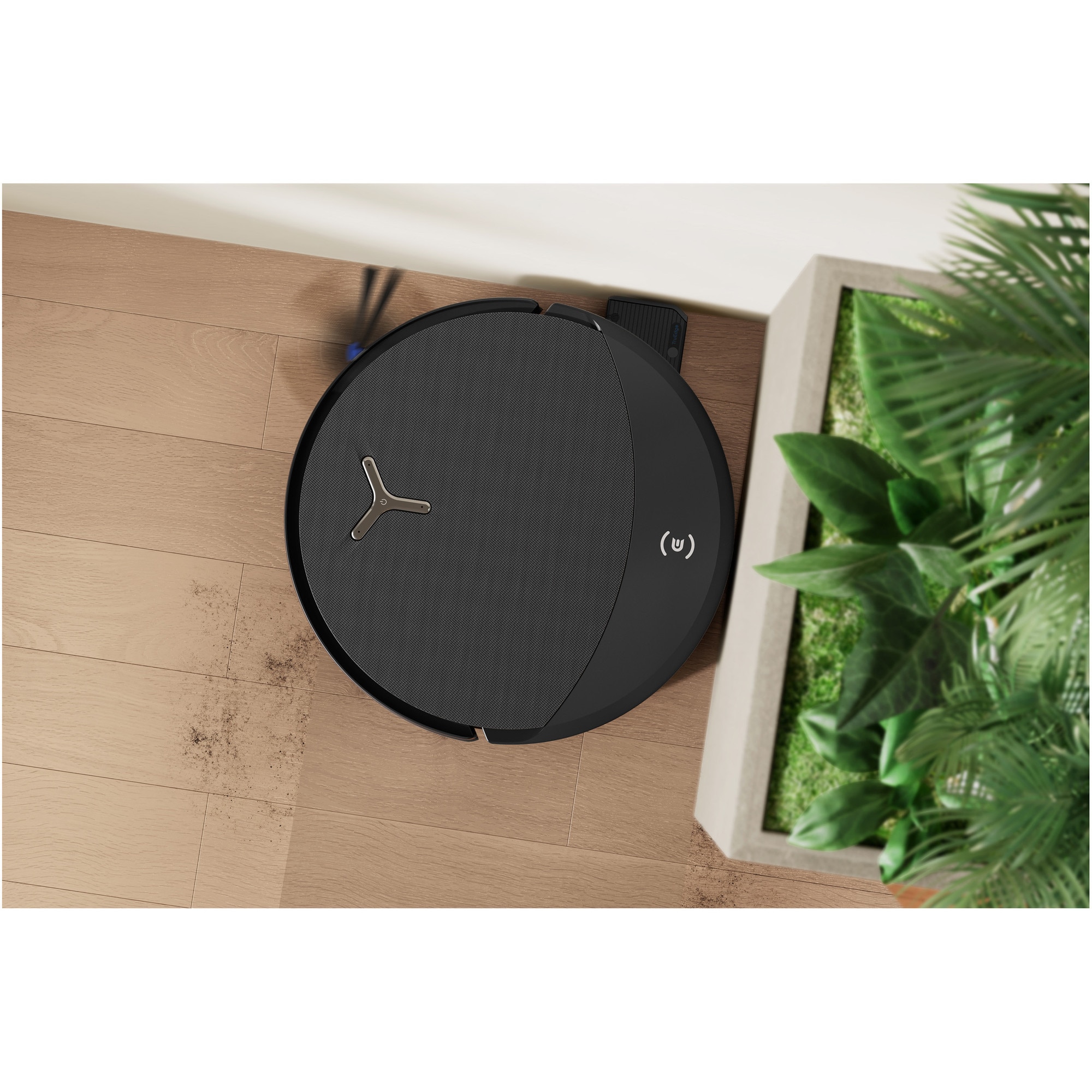 Aspirator robot DEEBOT T90 Pro Omni Ecovacs, putere de aspirare 30000Pa + BLAST, TruEdge 3.0, OZMO ROLLER 3.0, Airflow, TruePass Adaptive 4WD Climbing System, rezervor apa 110ml, cos praf 250ml, incarcare aprox 2h 50min, baterie Li-Ion 4000mAh, Negru