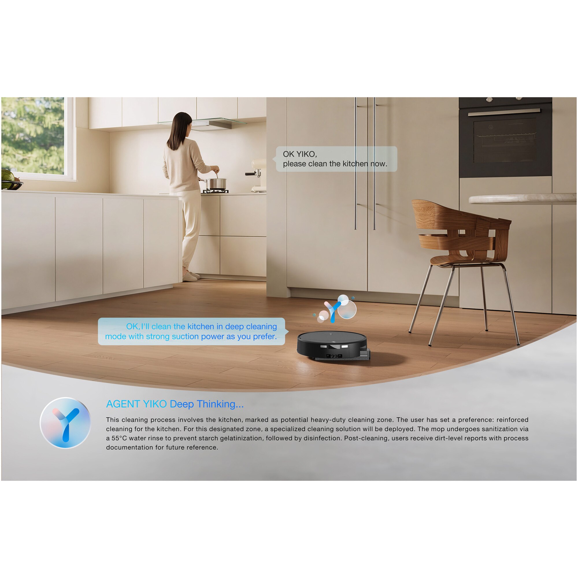 Aspirator robot DEEBOT T90 Pro Omni Ecovacs, putere de aspirare 30000Pa + BLAST, TruEdge 3.0, OZMO ROLLER 3.0, Airflow, TruePass Adaptive 4WD Climbing System, rezervor apa 110ml, cos praf 250ml, incarcare aprox 2h 50min, baterie Li-Ion 4000mAh, Negru
